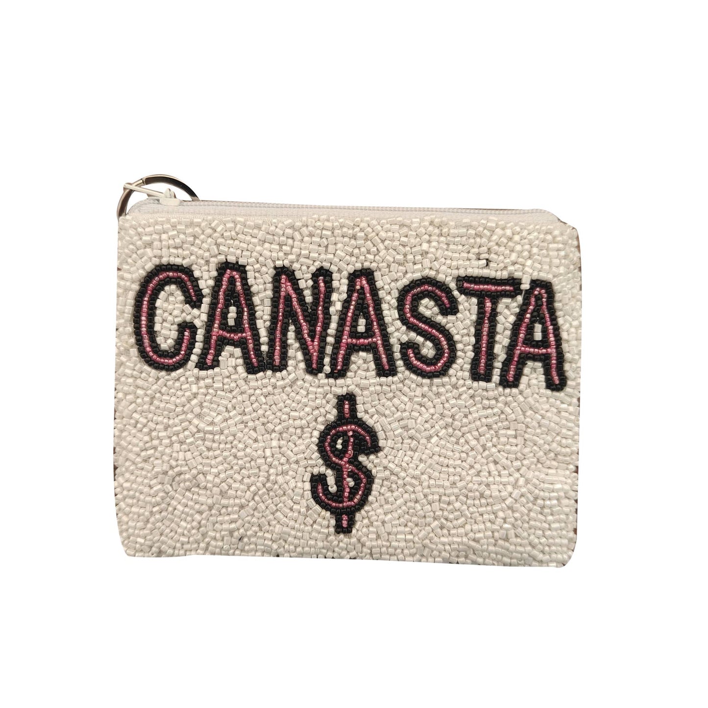 CANASTA Coin purse - White/Neon Pink/Black