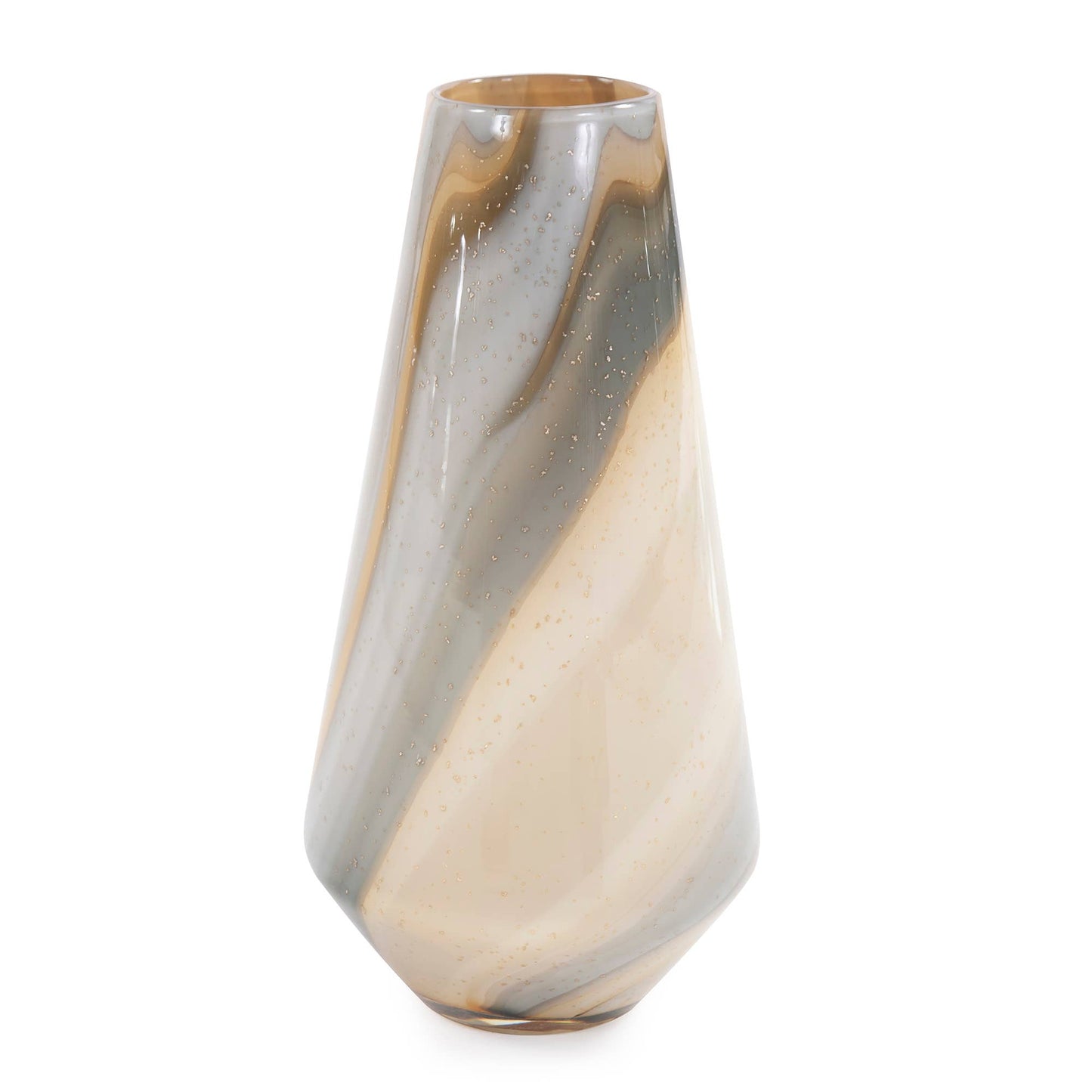 Transitional Tapered Glass Vase