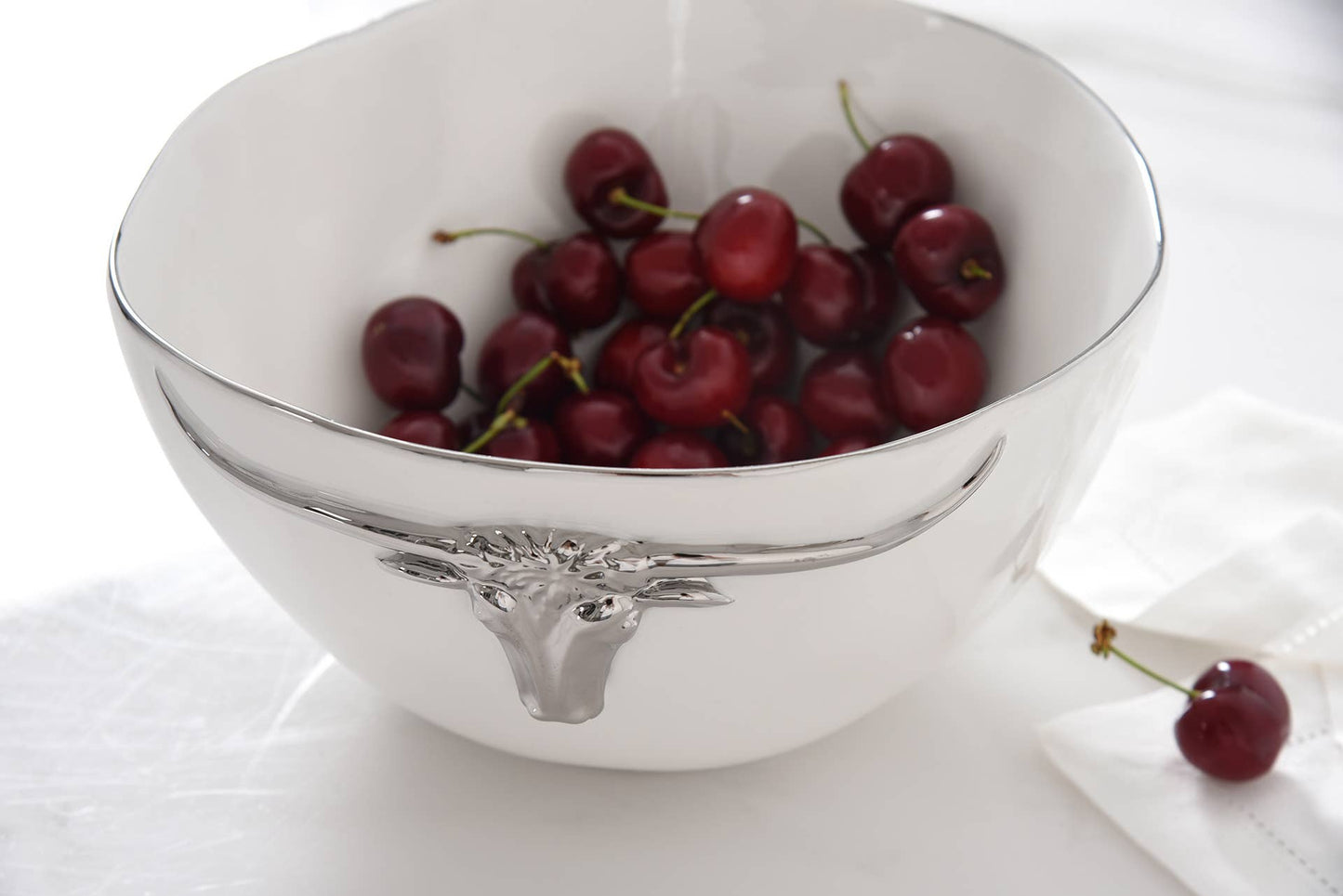 Stetson Longhorn Porcelain Bowl-Large