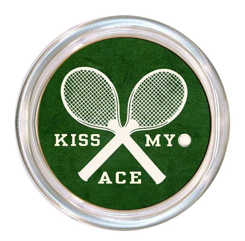 Kiss My Ace Tennis Coaster