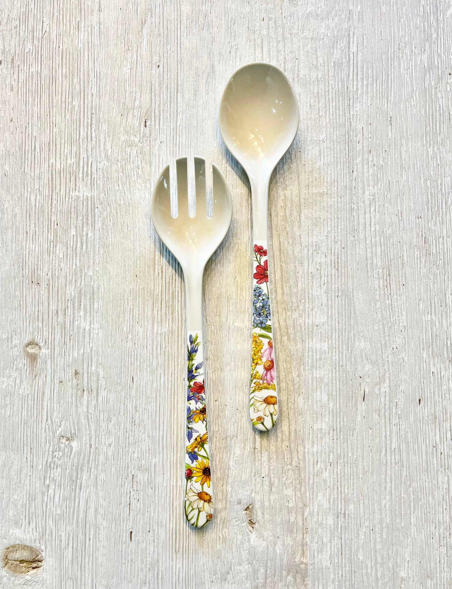 Wildflower Floral Utensil/Salad Kitchen Set