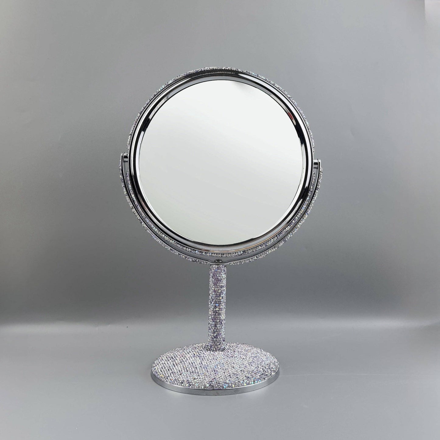Ceramic Rhinestone Desktop Mirror