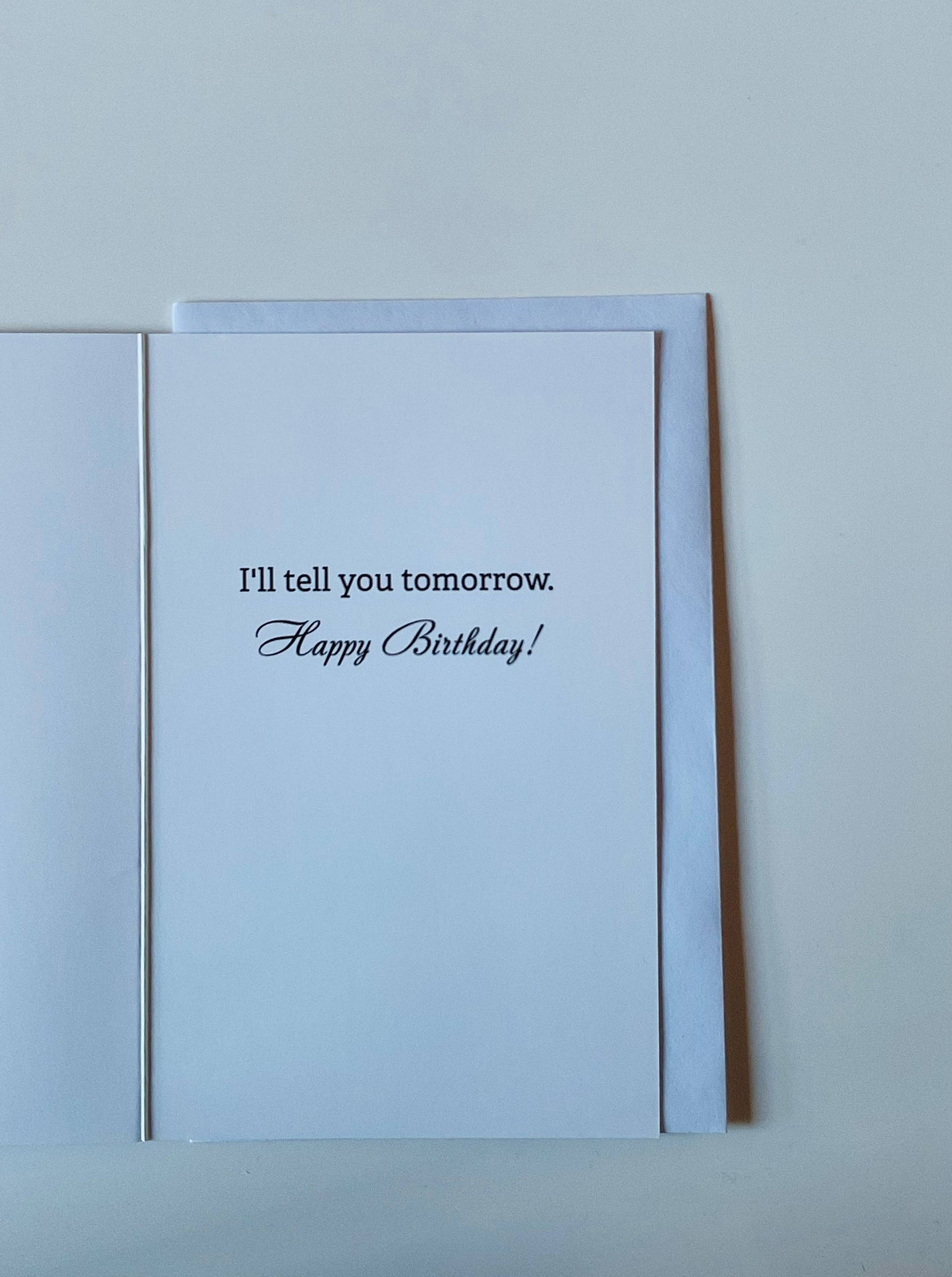 How do you keep a cunt in suspense?-Birthday Card
