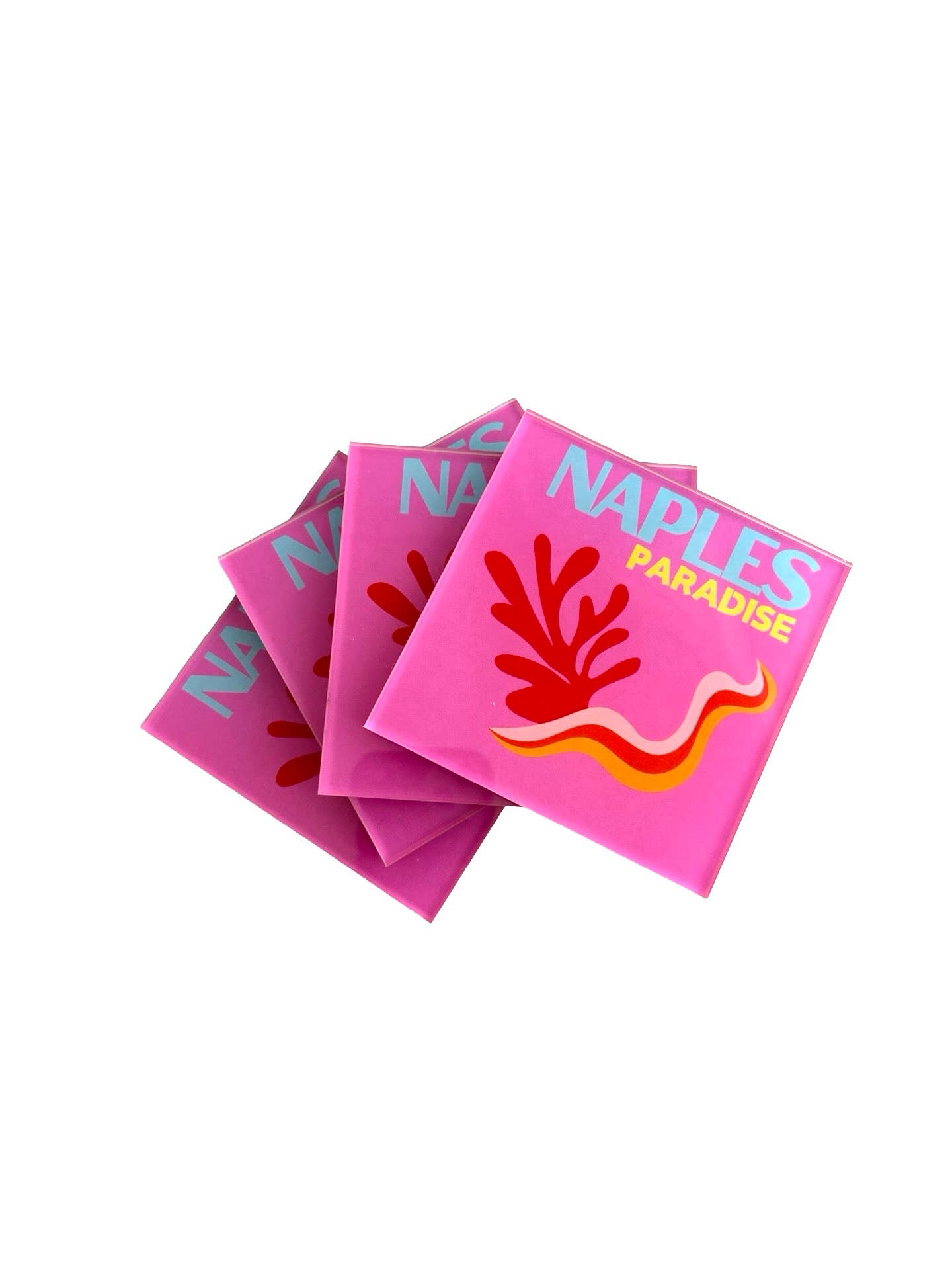 Acrylic Coasters - Naples- Set of 4