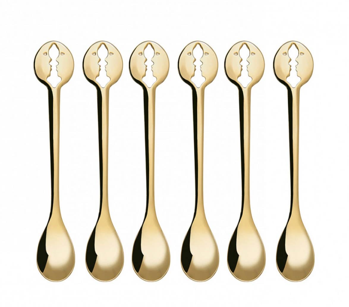Kiss - Miniature Serving Spoon Gold plated (Per Spoon)