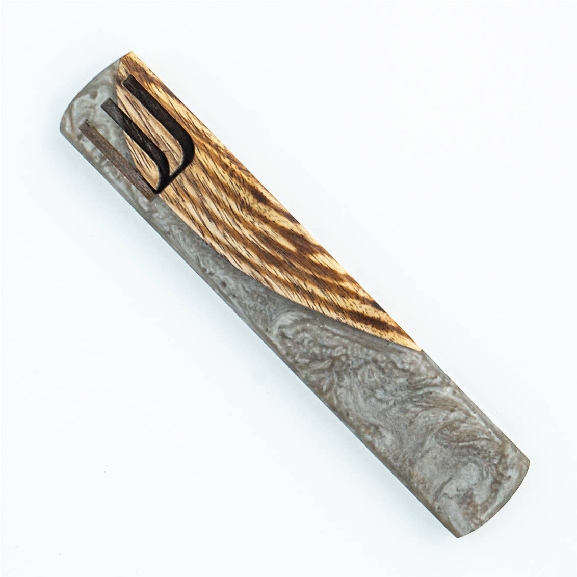 Wood & Resin Mezuzah - Judaica