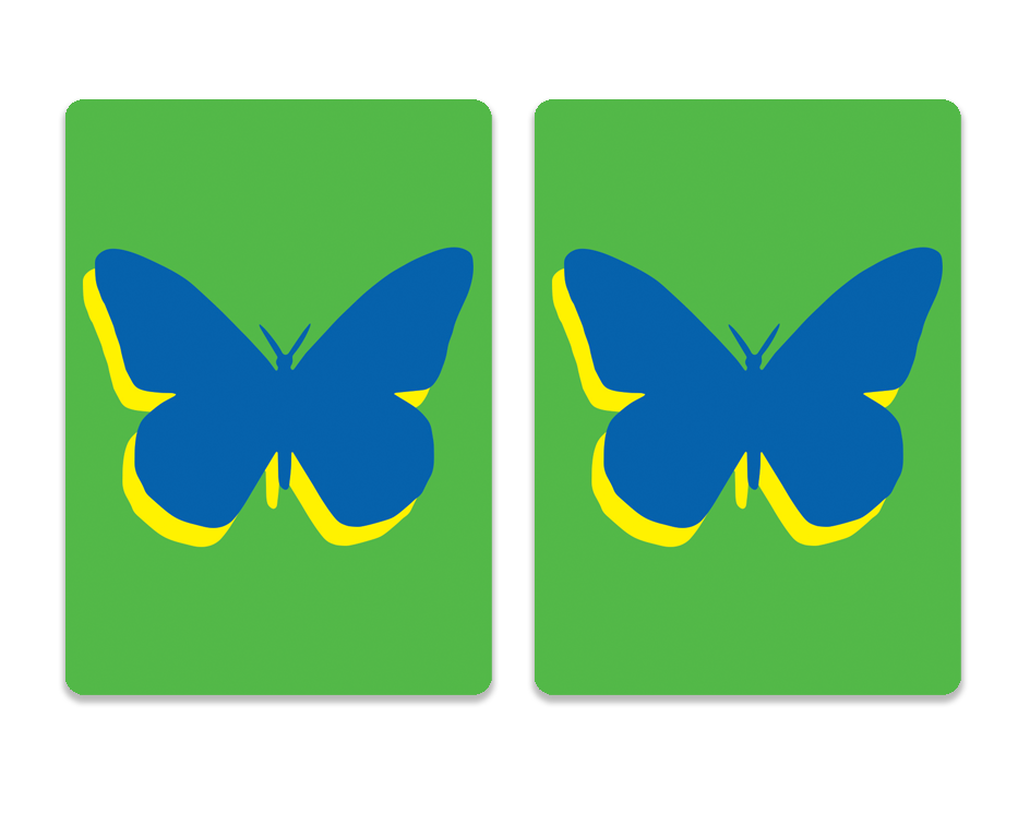 Cards-plastic PVC playing cards BLUE BUTTERFLY