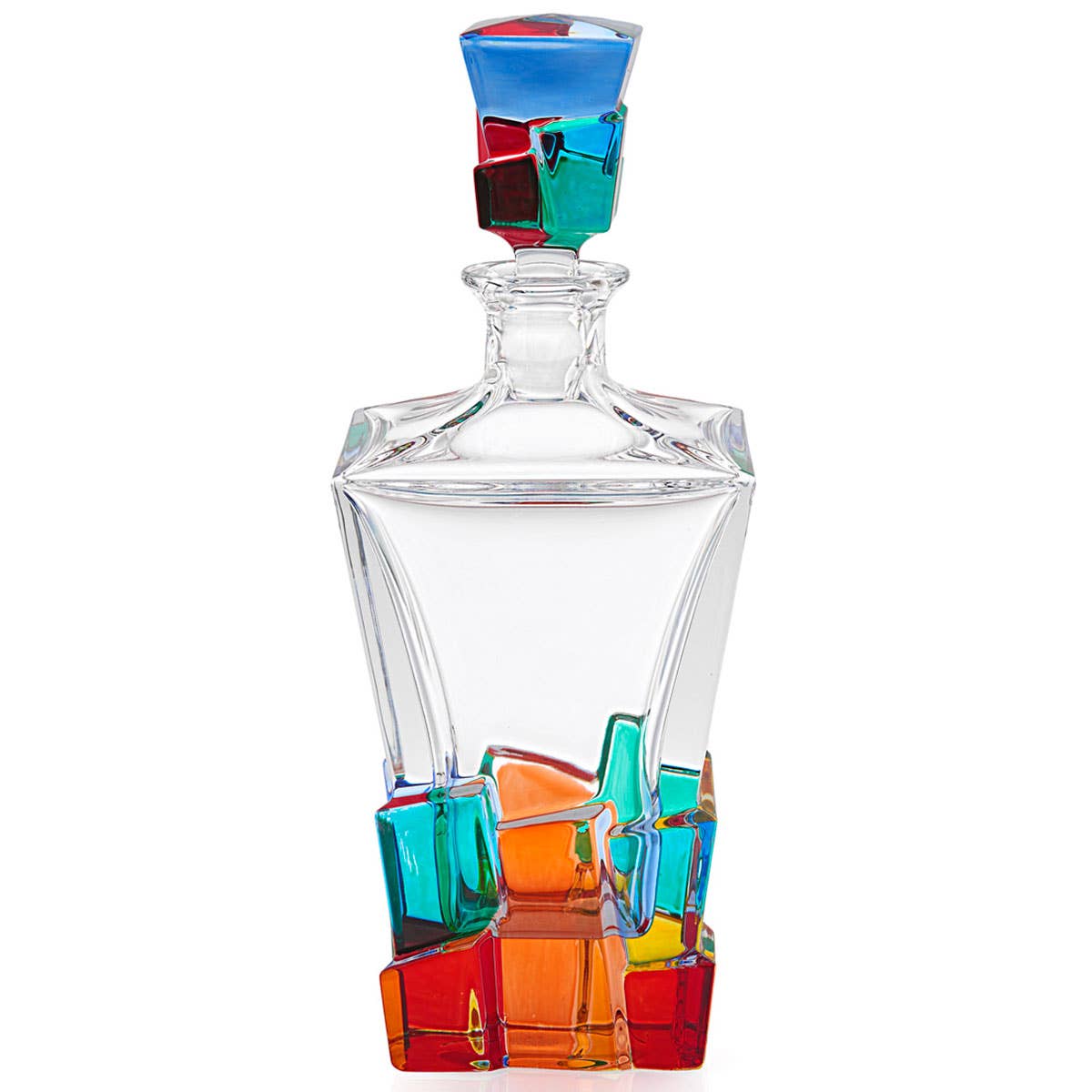 Geo Decanter in Fine Venetian Crystal