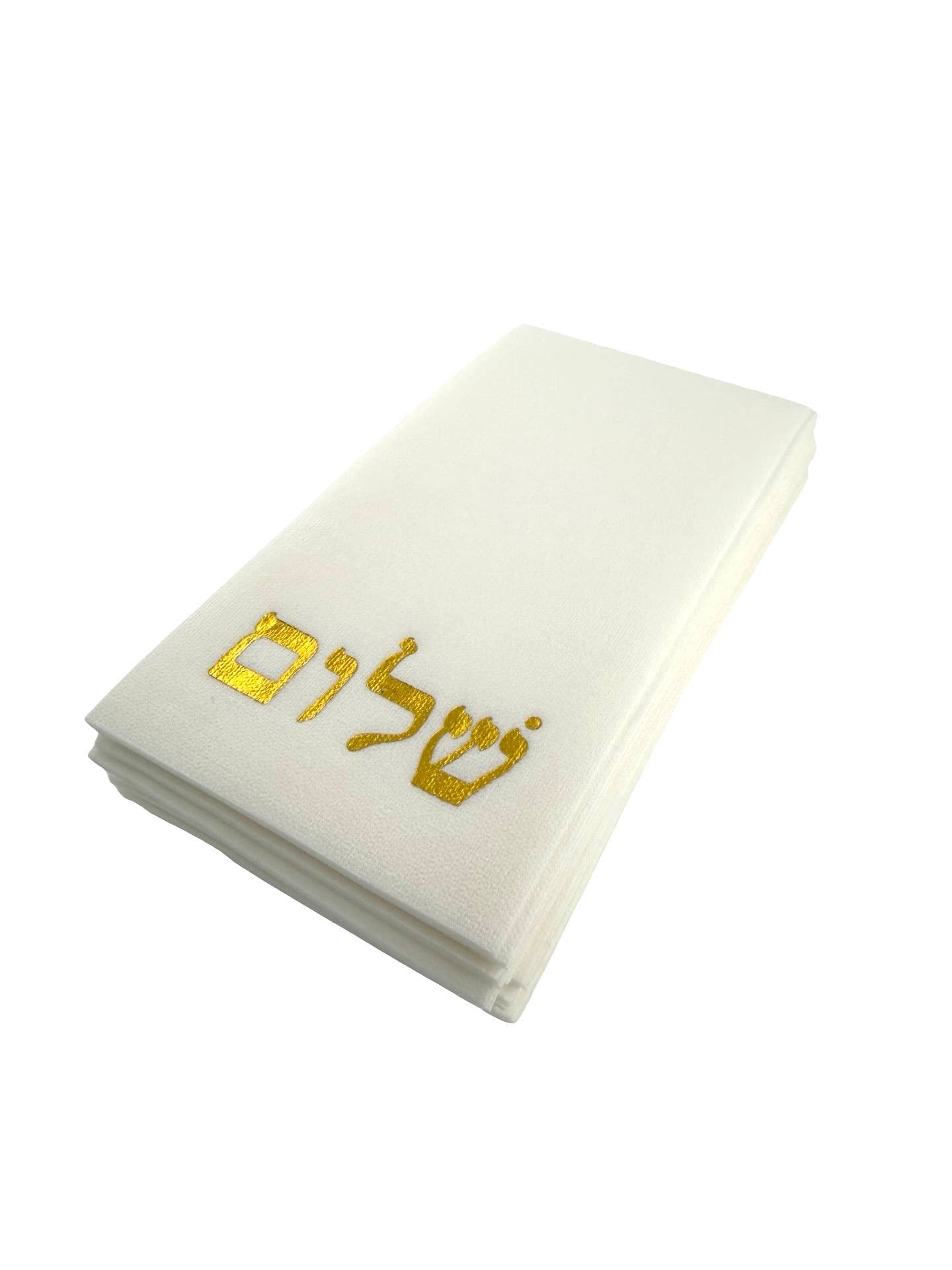 Linen-Feel Guest Towel Napkins, Shalom