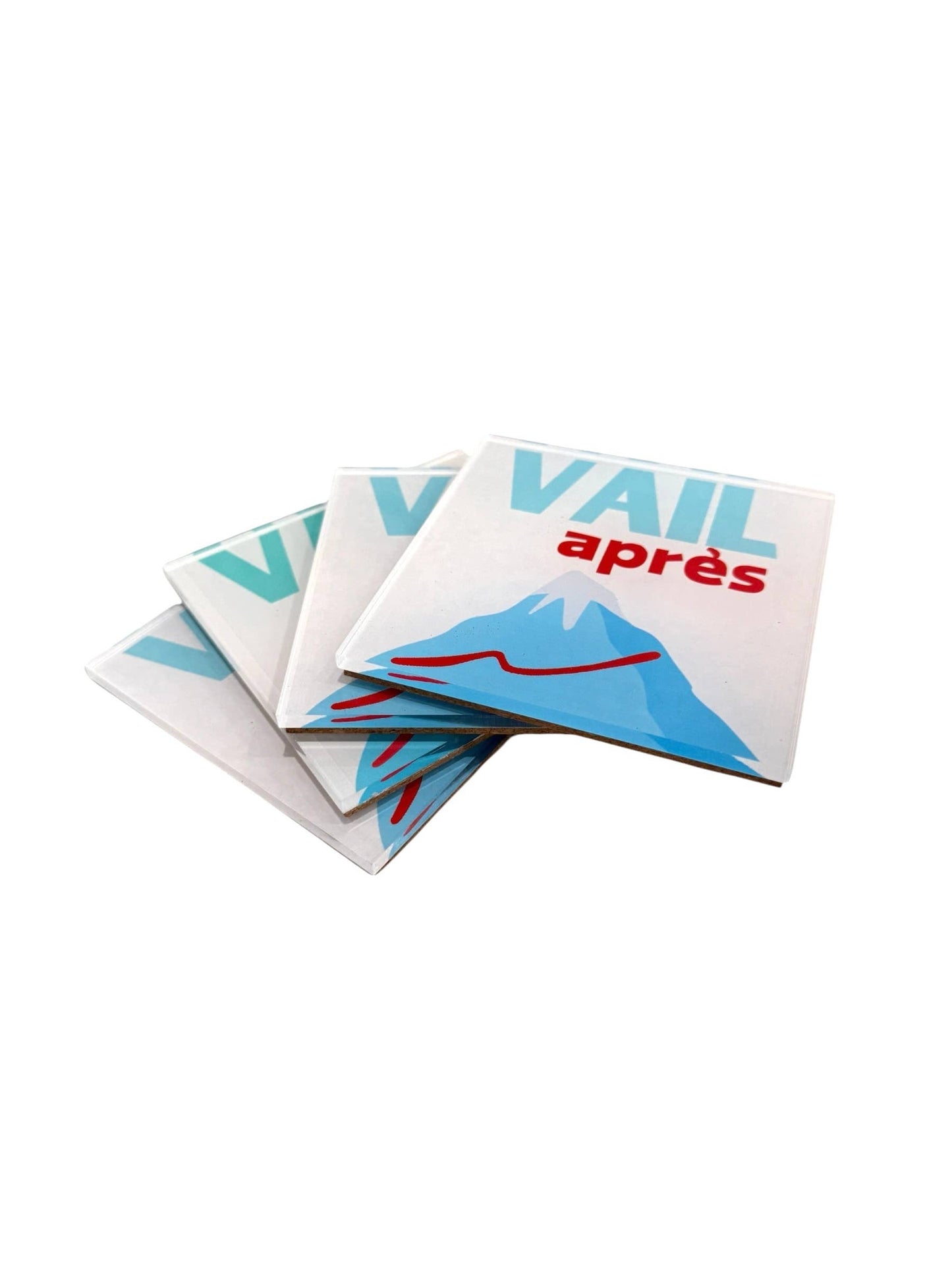 Acrylic Coasters - Vail- Set of 4