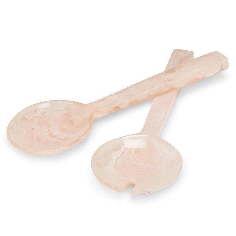 Oversize Salad Servers- Soft Pink