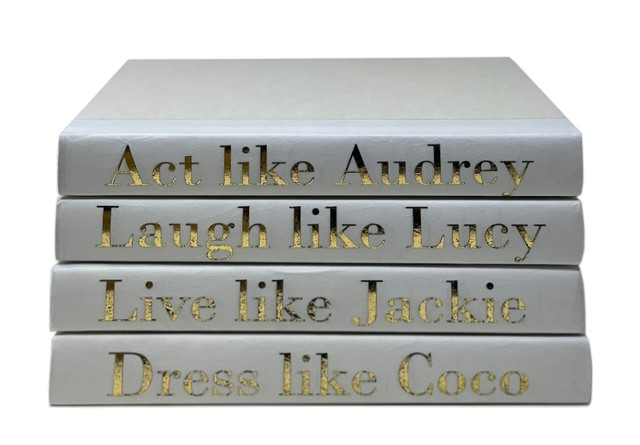 Gold Lettered 4 Vol. Set Act Like Audrey Off-White Covers