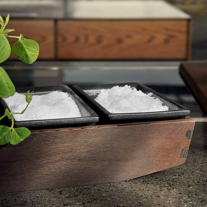 Rosendahl - RÅ - 7.5" x 3.9" Rectangle Ceramic Saltcellar