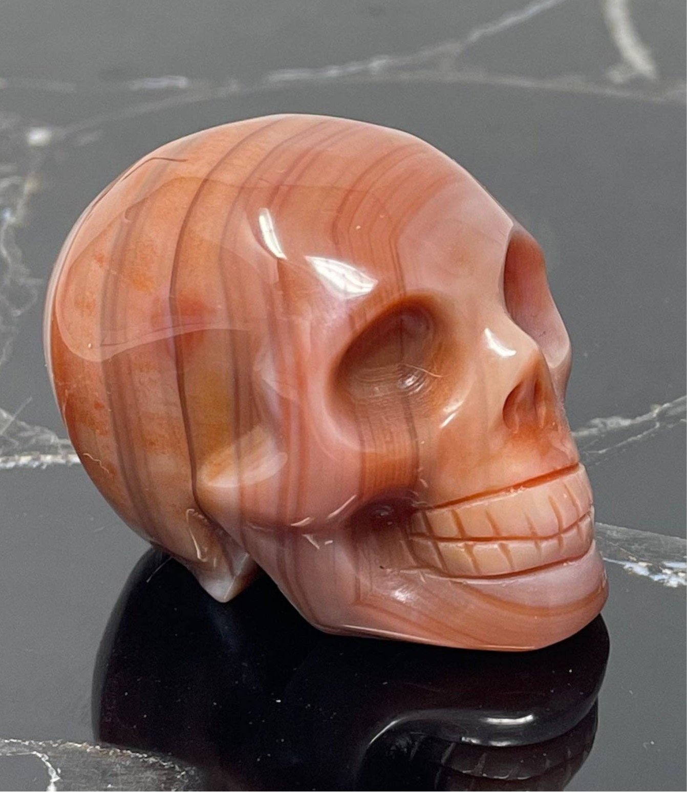 Carnelian Skull