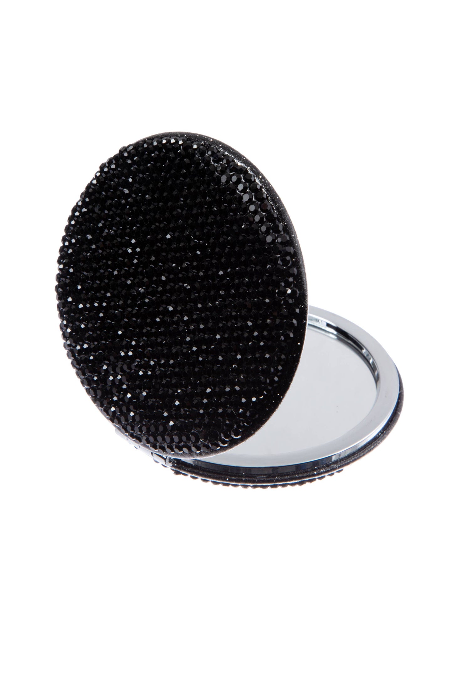 Circle Rhinestone Folding Makeup Mirror