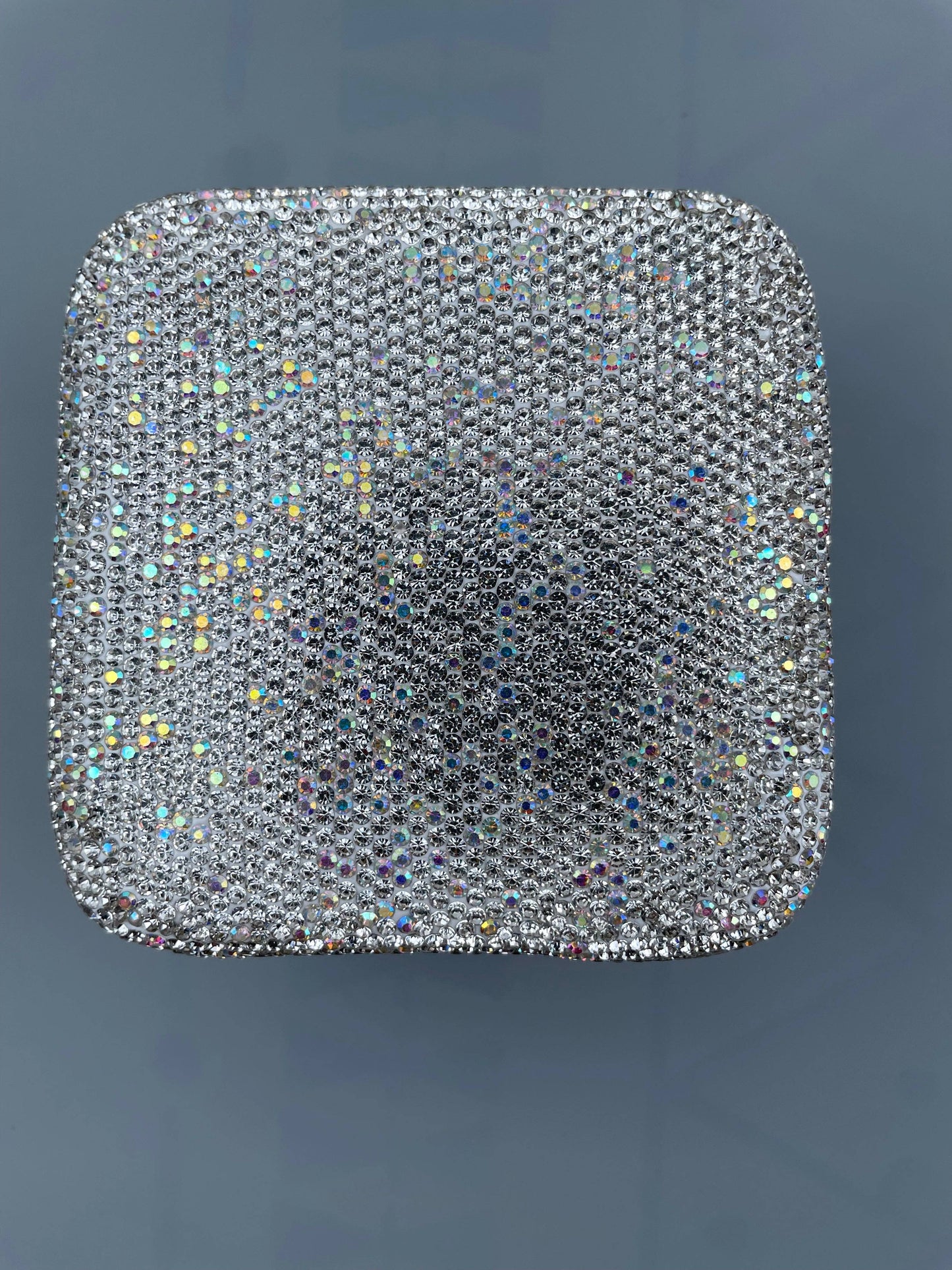 Ceramic Rhinestone Mini Travel Jewelry Box