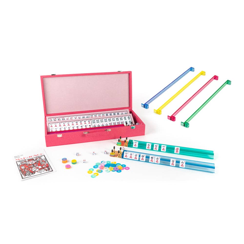 Mahjong Set in Fabulous Pink