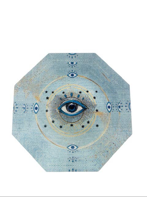 Octagon Bowl - Evil Eye Theme