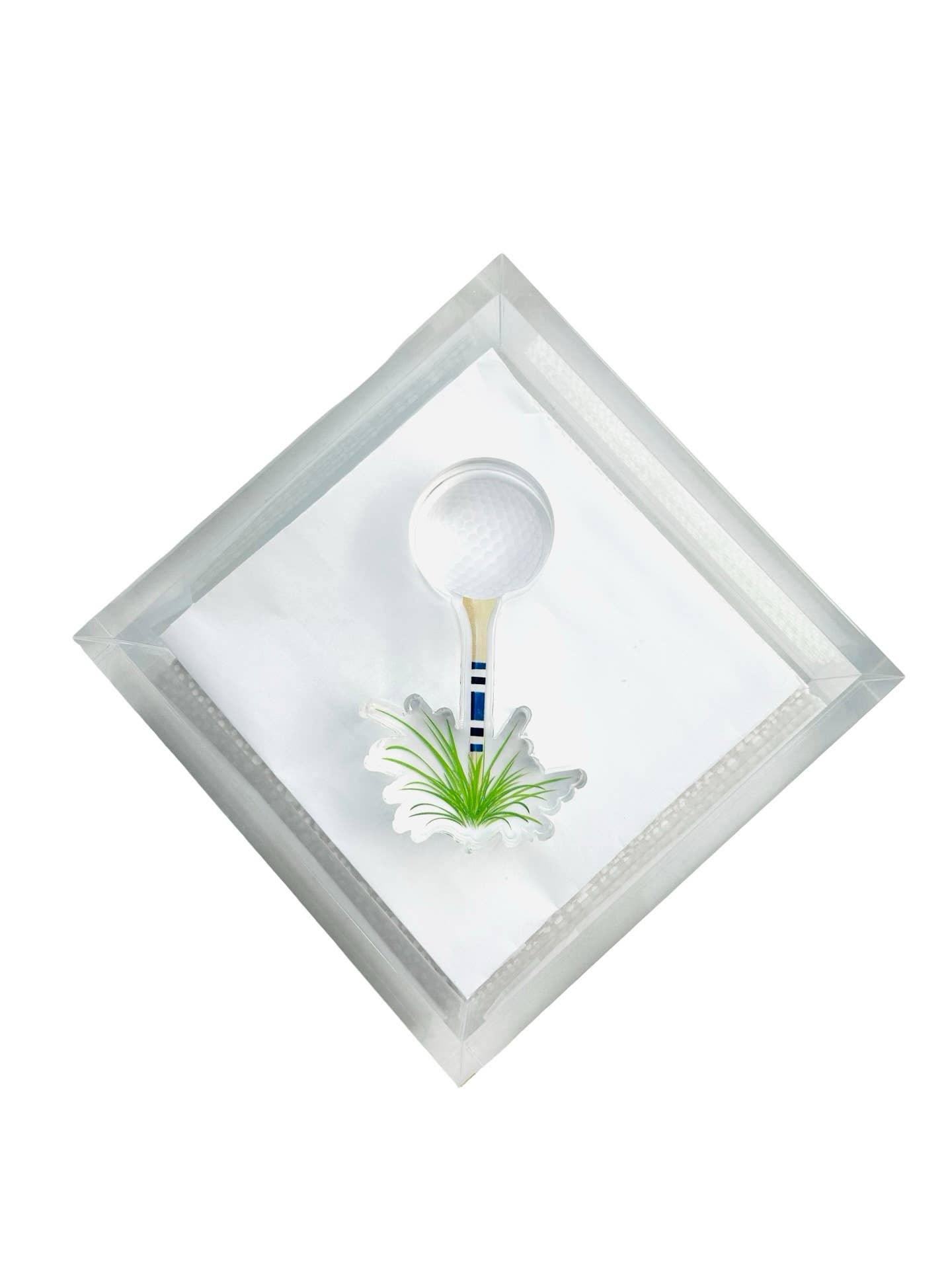 Acrylic Napkin Weight - Golf