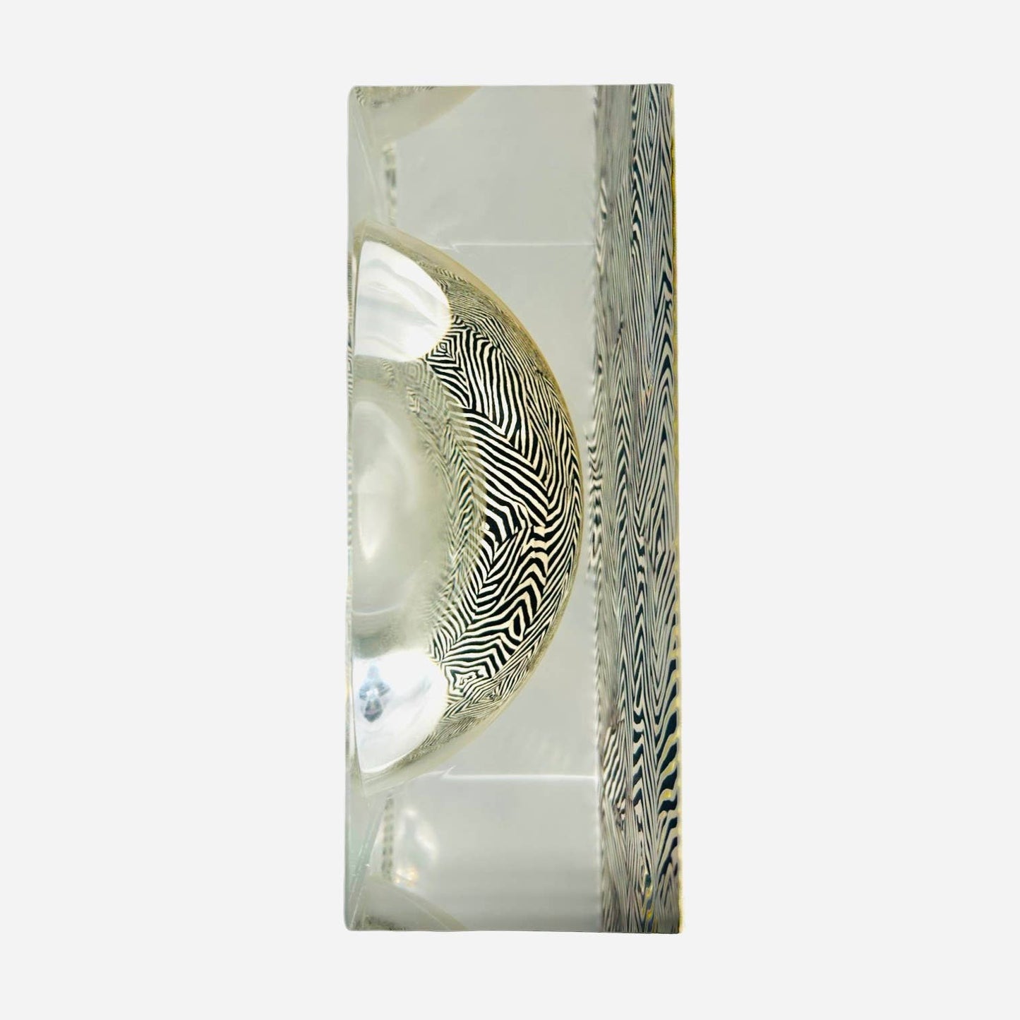 Lucite Candy/Home Decor Dish - Zebra