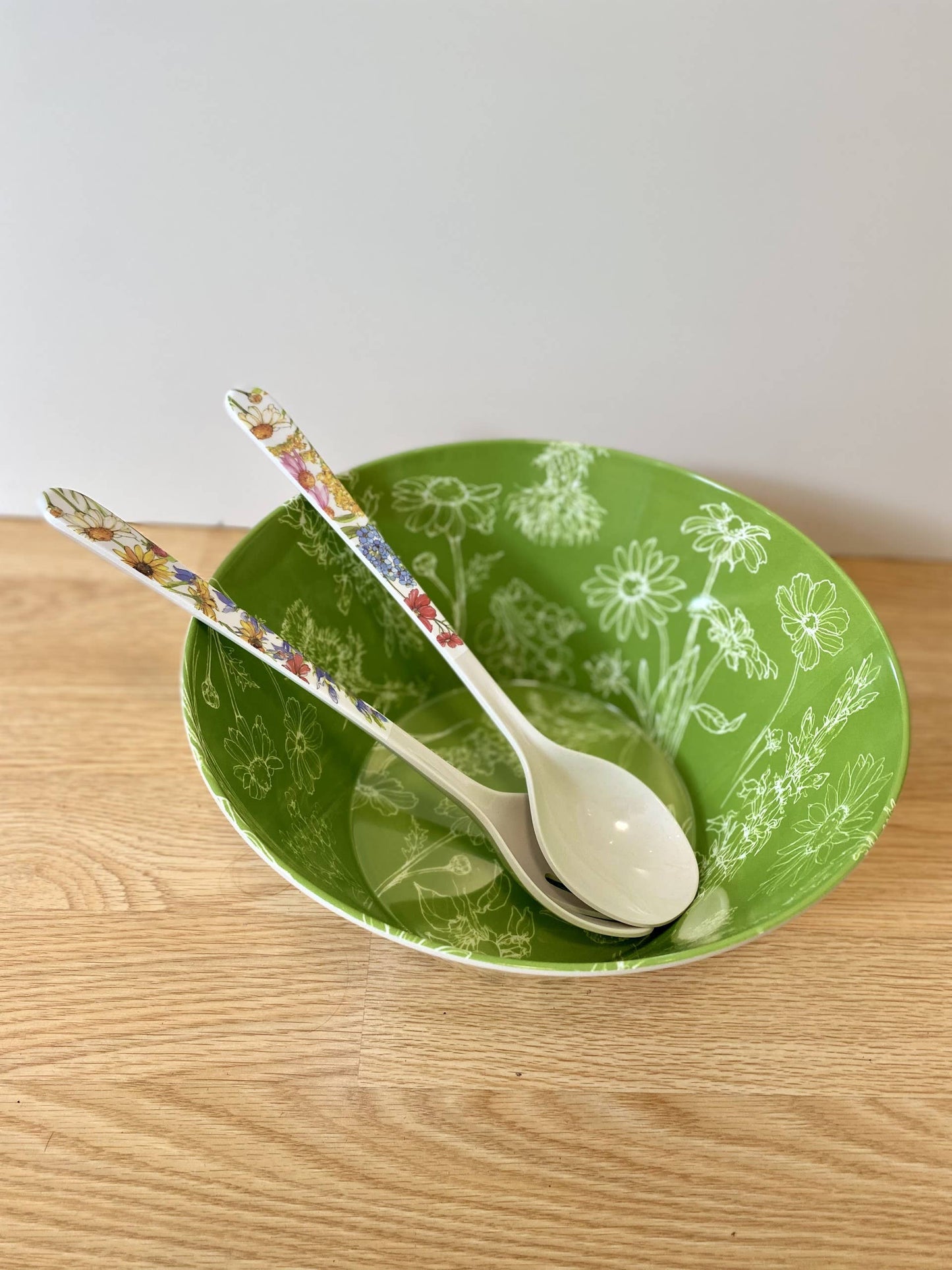 Wildflower Floral Utensil/Salad Kitchen Set