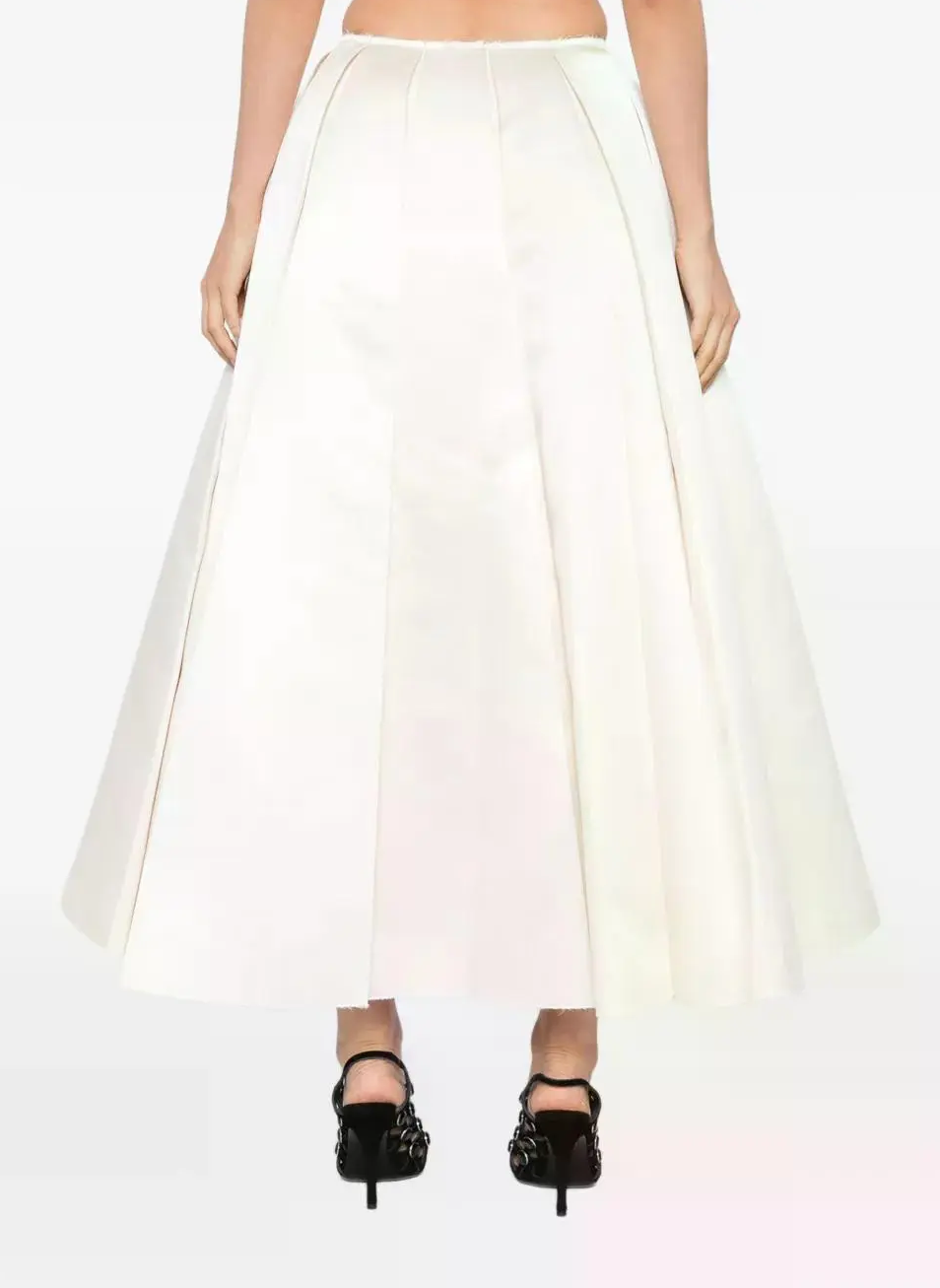 Satin Panelled Skirt by A.W.A.K.E. MODE