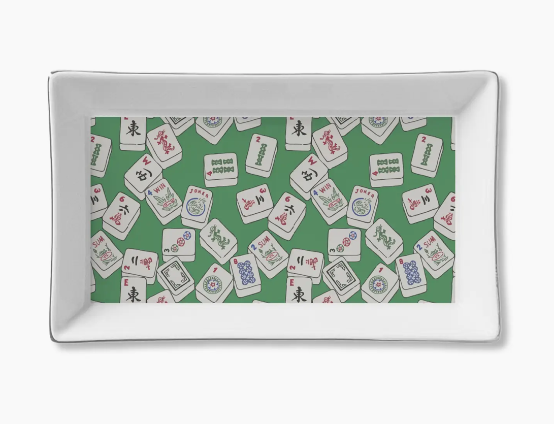 Ceramic Tray - Mahjong