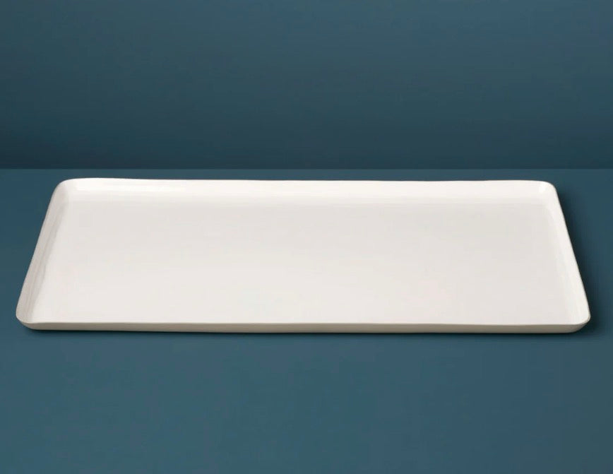 Easton Oversized Rectangular Tray, in Dove 26.5” x 14”