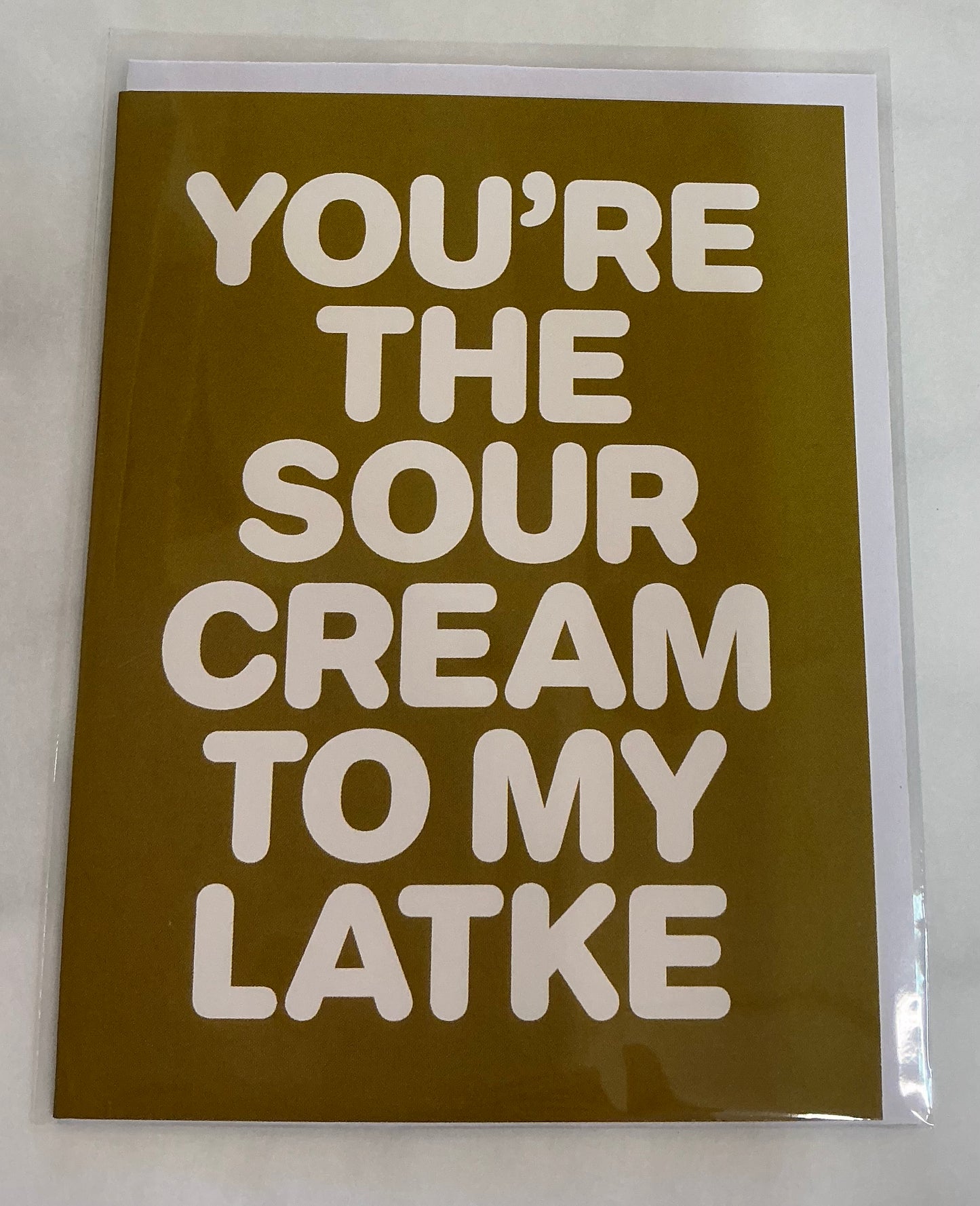 “You’re the Sour Cream to my Latke” Card
