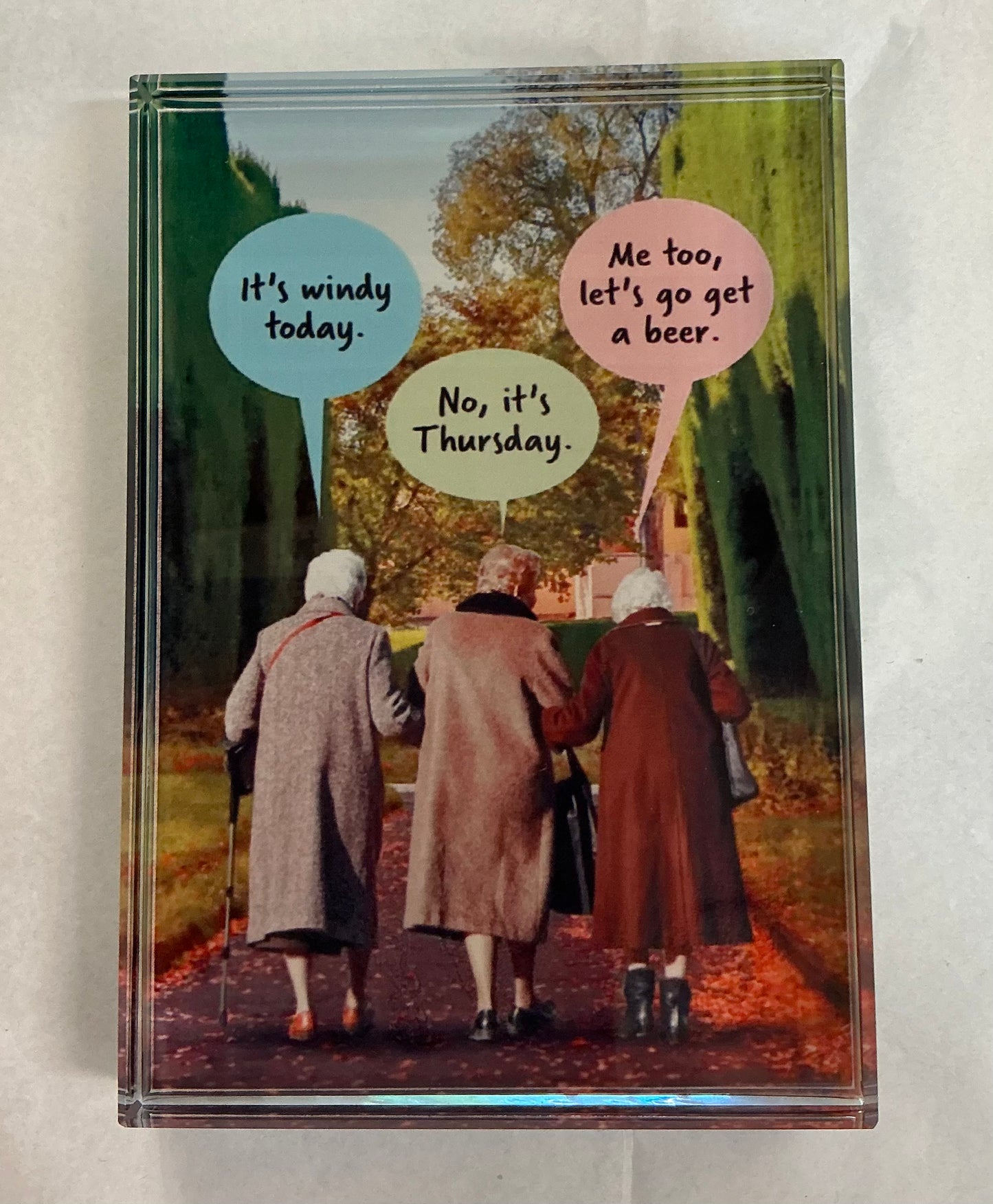 Glass Block Vibe- Funny Ladies *Exclusive to Code Blue*