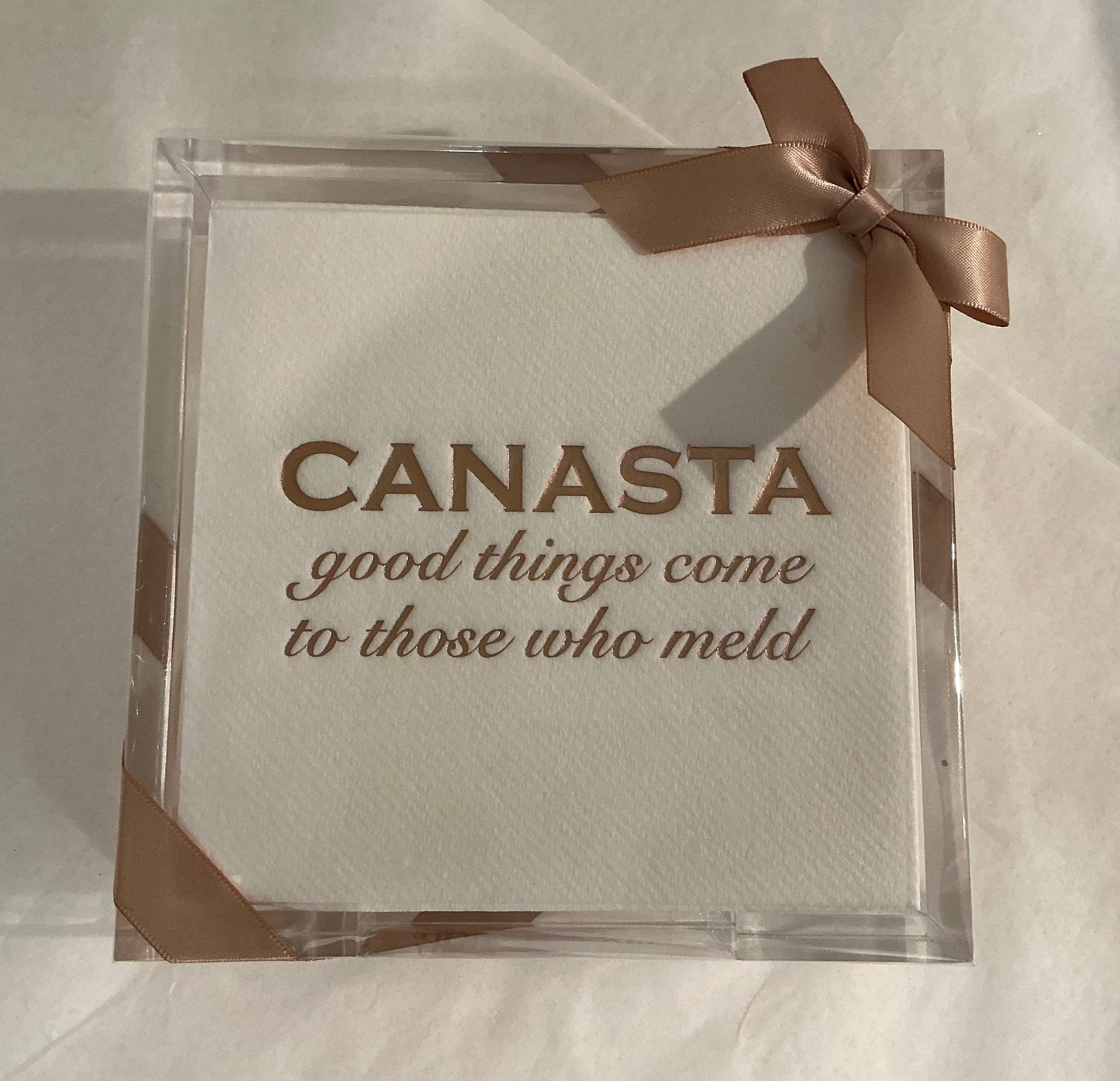Acrylic Cocktail Napkin Hostess Set