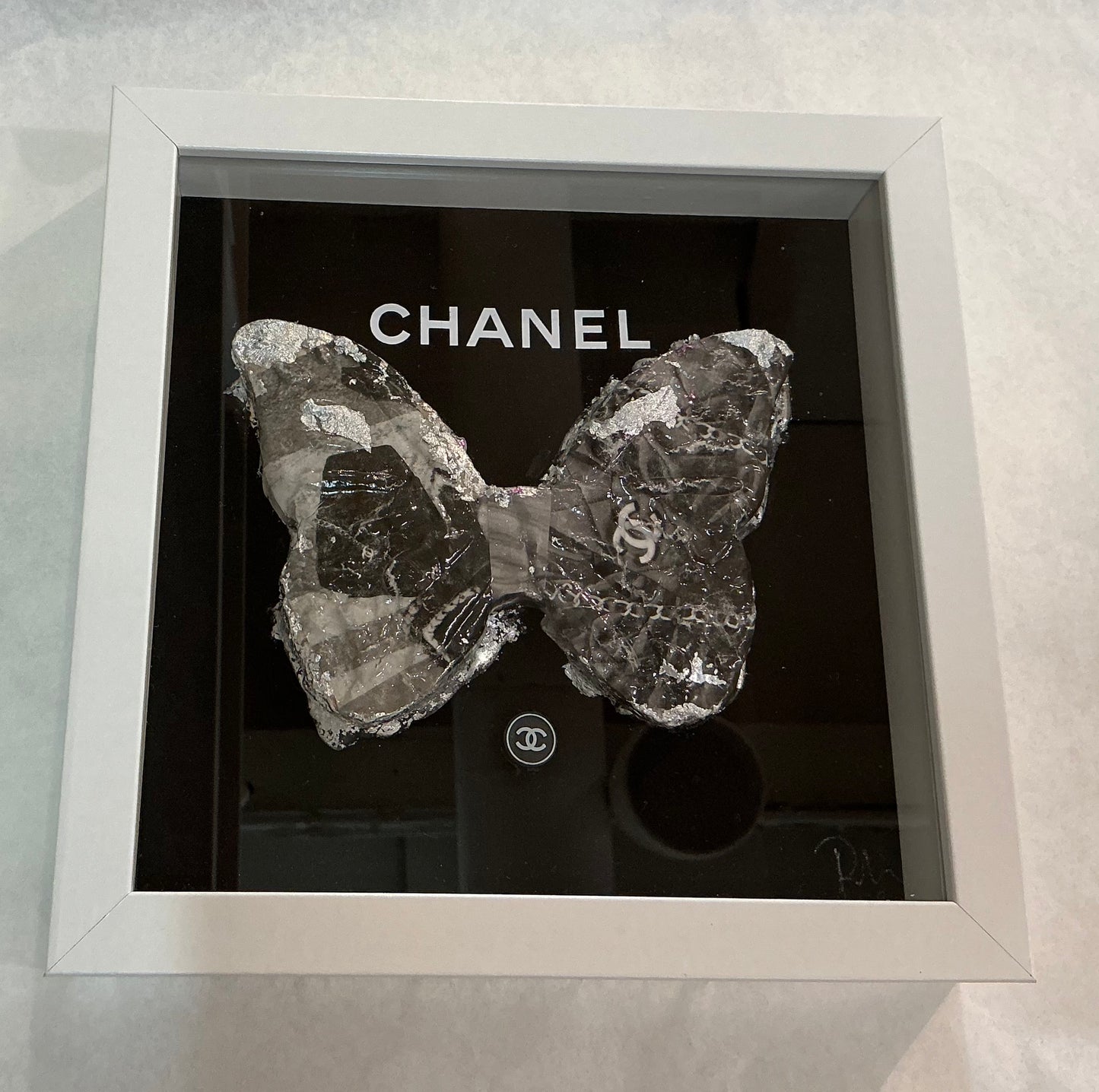 Butterfly Shadow Box (Black/White)