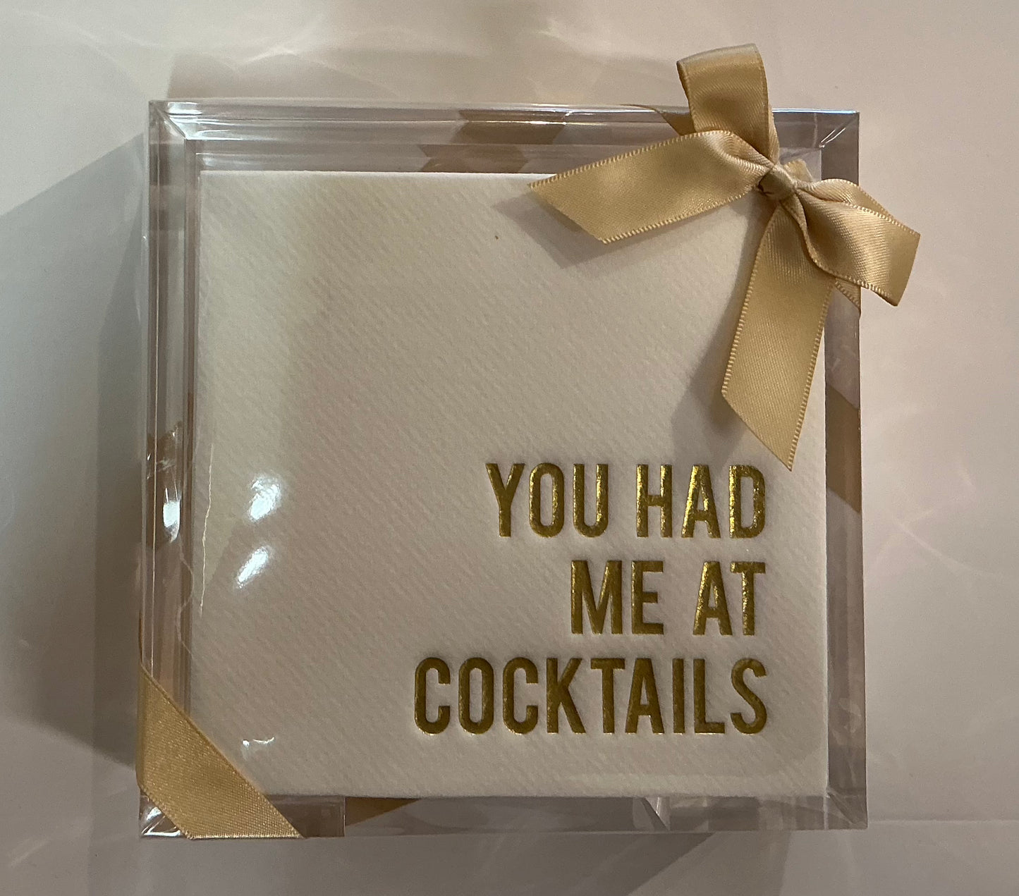 Acrylic Cocktail Napkin Hostess Set