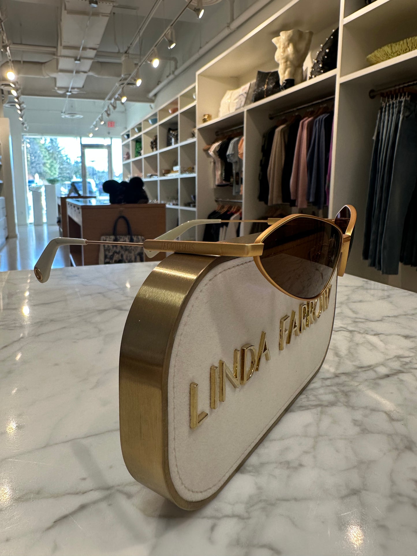 BAMBINO METAL SILVER/ MATT WHITE/ SILVER SUNGLASSES by LINDA FARROW