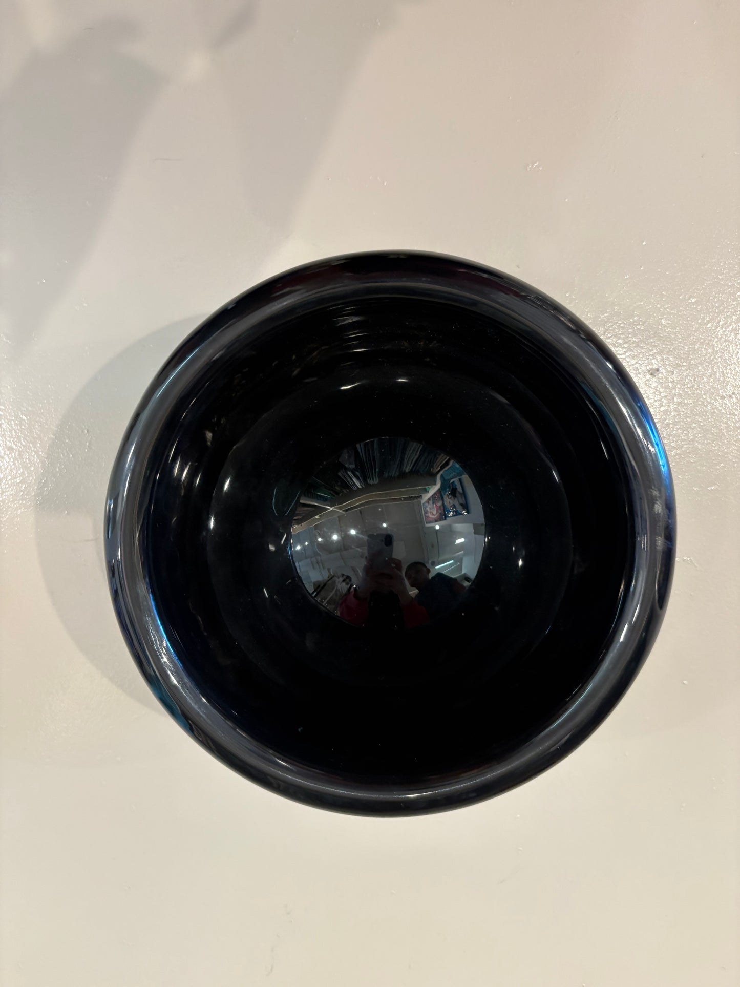 Handmade Resin Accent Bowl- Black