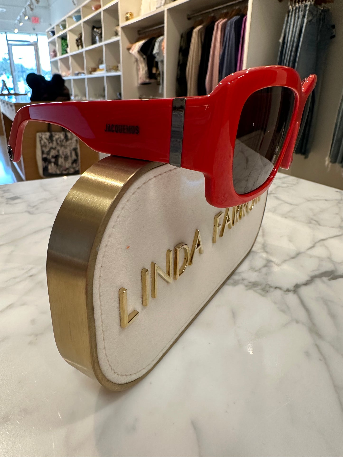 CROISIERE RED/ GUNMETAL/ GREY S byLINDA FARROW