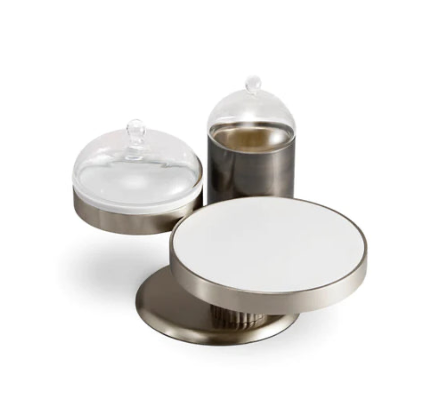 L'Objet - Kelly Behun 3 Section Server with Domes- Small