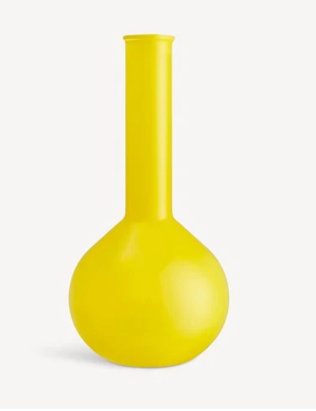 Lab Round Flask in Yellow, by Kosta Boda