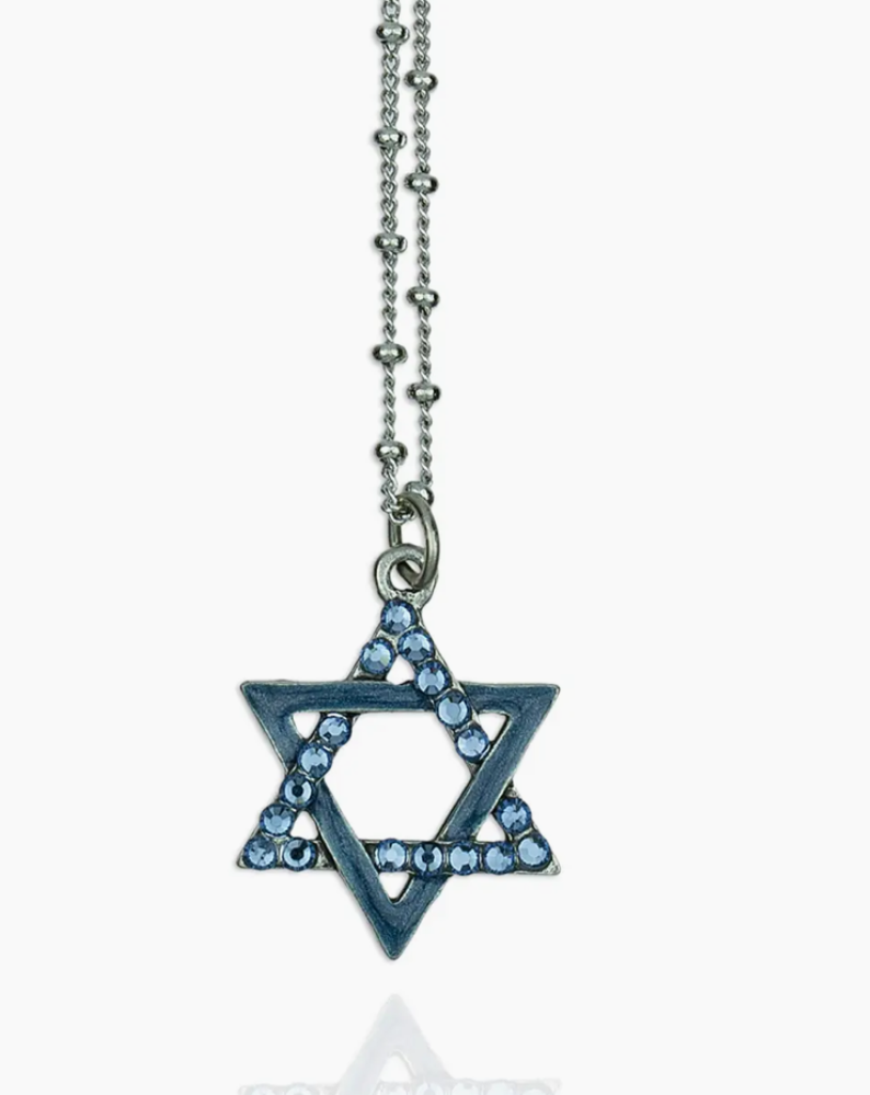 Crystal Star of David Necklace
