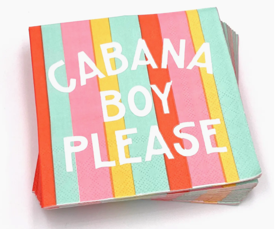 Funny Cocktail Napkins | Cabana Boy Please- 20ct
