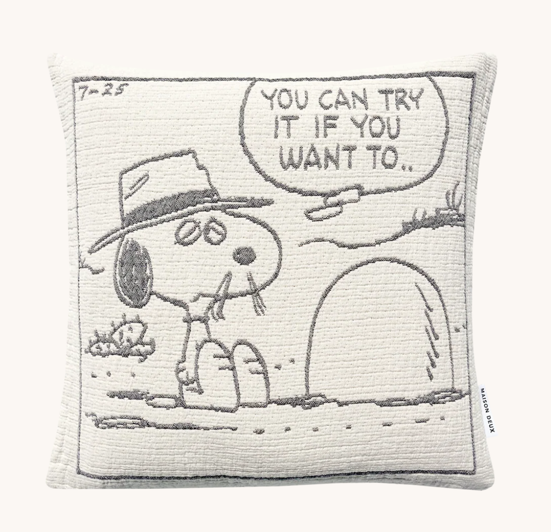 Peanuts Throw Pillow- Peanuts Rock