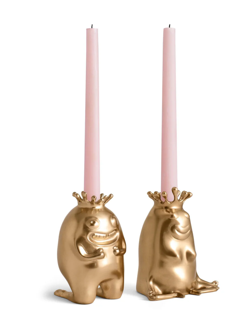 Haas King + Queen Candlesticks (Set of 2)