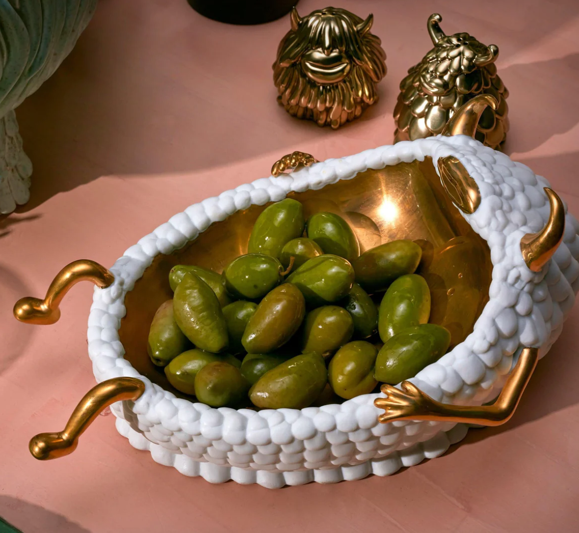 Haas Lazy Susan Catchall - White