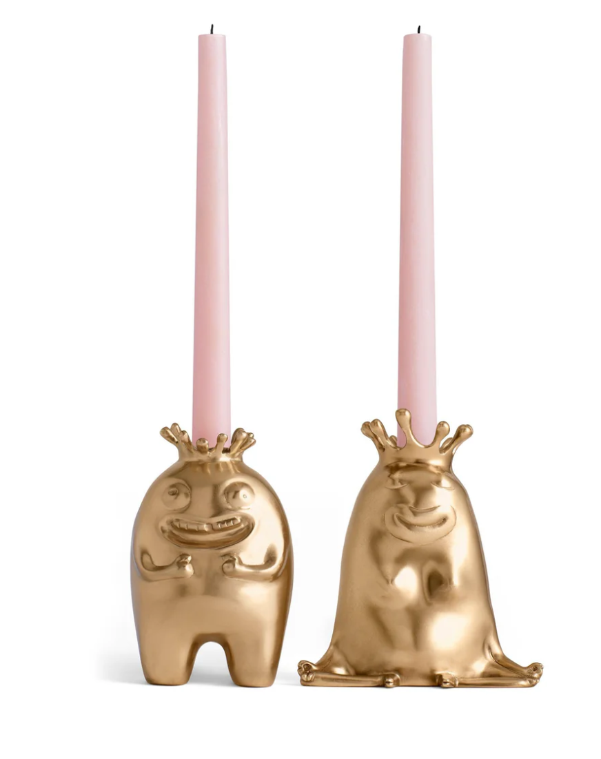 Haas King + Queen Candlesticks (Set of 2)