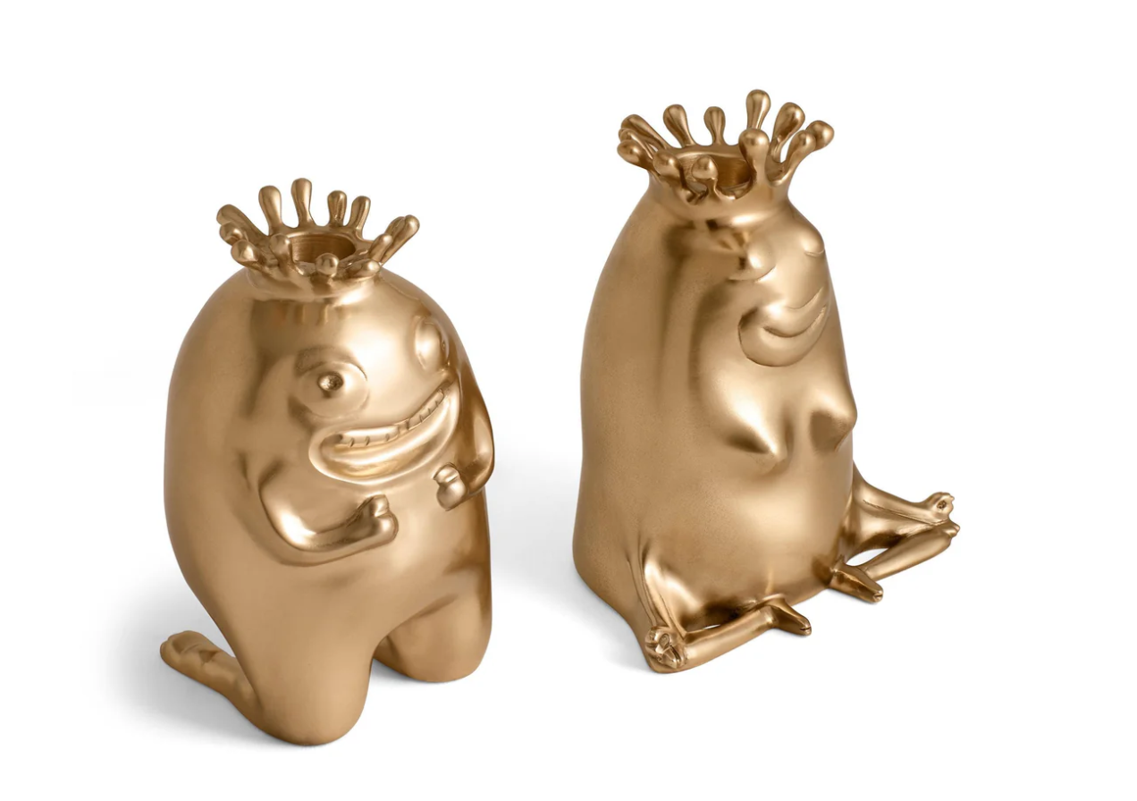Haas King + Queen Candlesticks (Set of 2)
