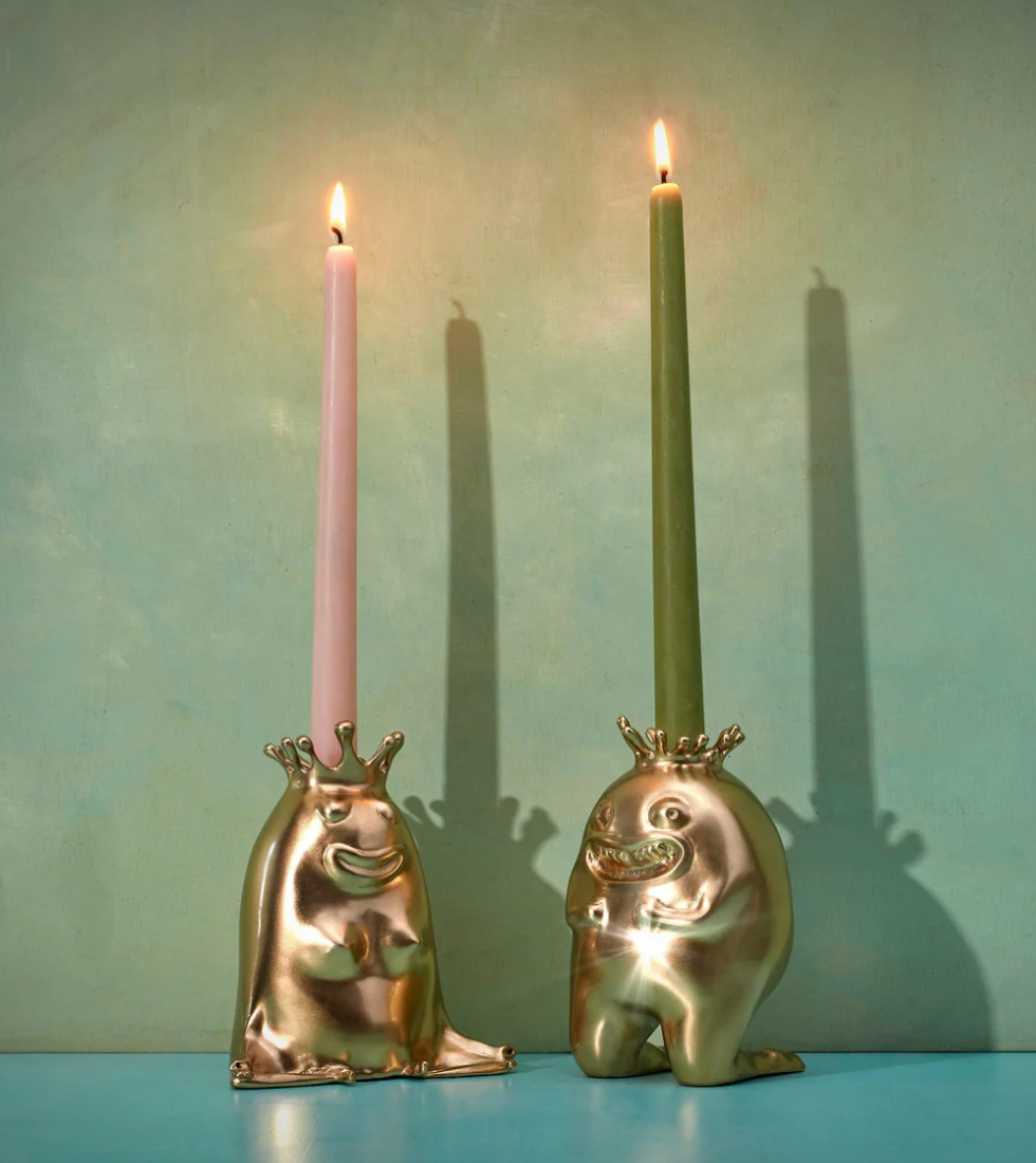 Haas King + Queen Candlesticks (Set of 2)
