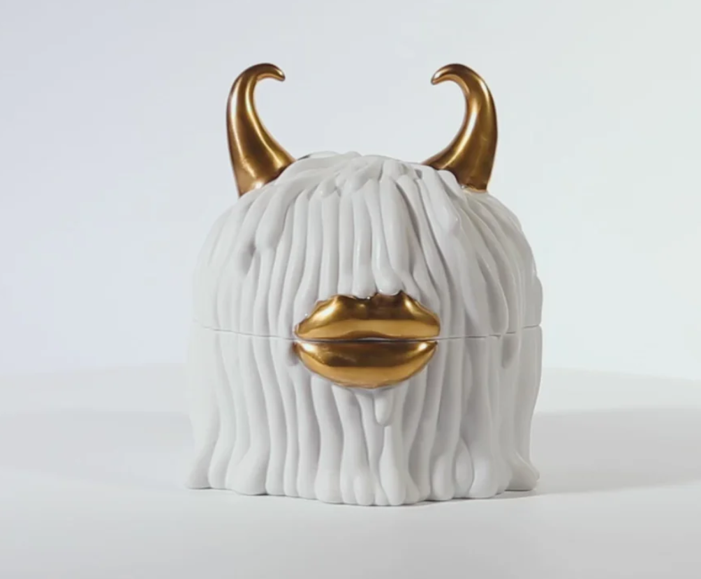 Haas Lynda Box + Plates (Set of 4) - White