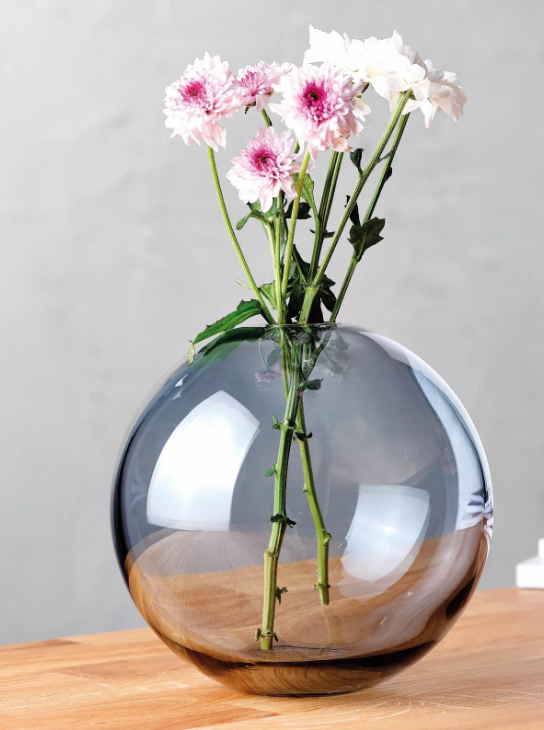 Mars Vase Large in Steel Blue