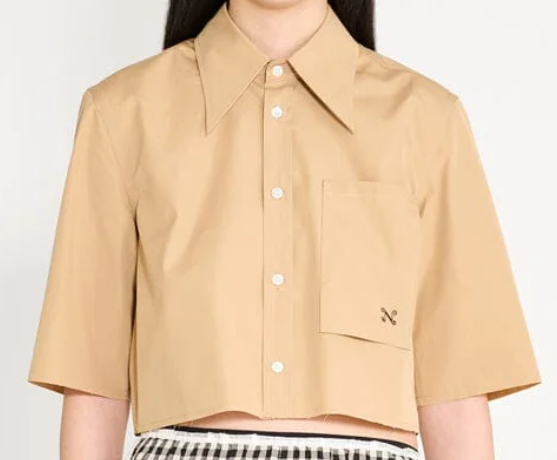 Short Cut Shirt by Nackiye (Caramel)