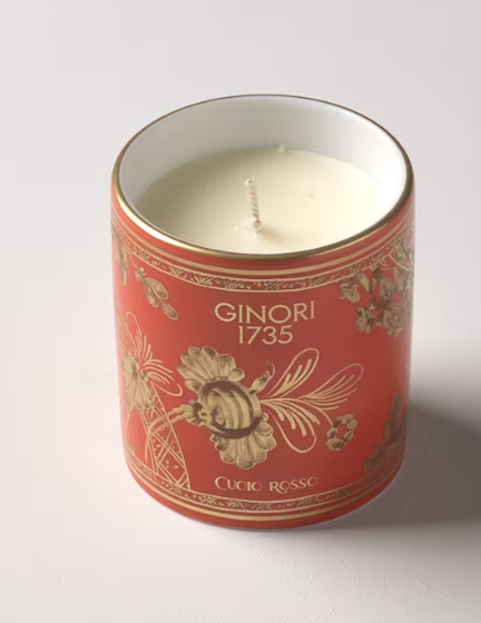 Oriente Italiano Scented Candle Rubrum - Cuoio Rosso